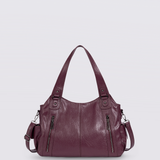 City-Handtasche mit Crossbody-Option und praktischen Fächern