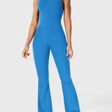 Serafina | Backless Flare Jumpsuit mit verstellbaren Trägern