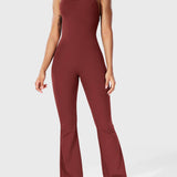 Serafina | Backless Flare Jumpsuit mit verstellbaren Trägern