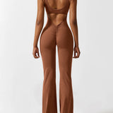 Sienna | Rückenfreier Flare-Jumpsuit
