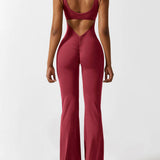 Sienna | Rückenfreier Flare-Jumpsuit