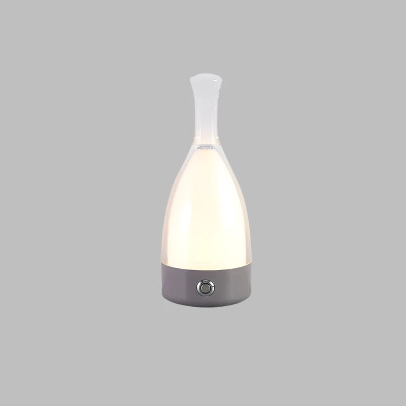 LED Tischlampe in Flaschenform – Wiederaufladbare Designleuchte