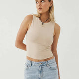 Nadja | Passendes ärmelloses Crop-Top