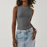 Nadja | Passendes ärmelloses Crop-Top